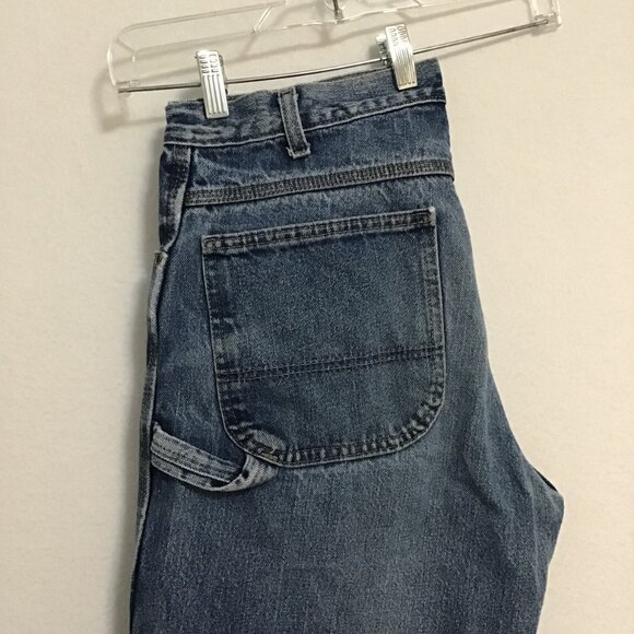 Dickies Relaxed Fit Carpenter Medium Wash Jeans Size 34 - Picture 11 of 13